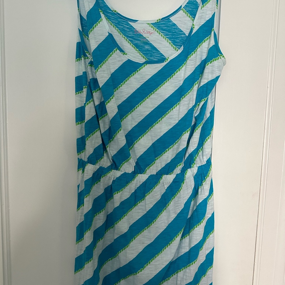 Lilly Pulitzer Tria Maxi Dress in Roper Stripe, Size Large